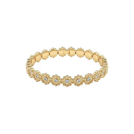 Bracelete de Flores e Zircônias