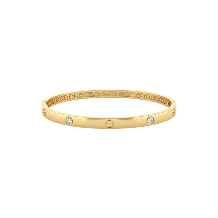 Bracelete de Parafuso com Zircônia